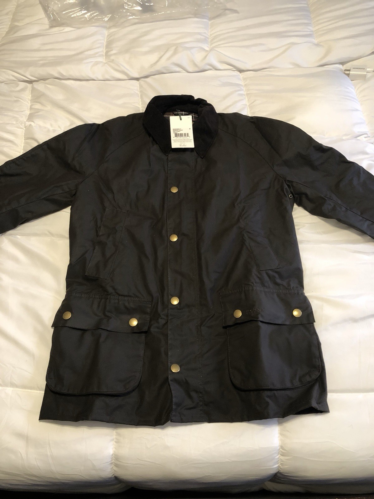 Barbour Ashby Waxed Jacket Olive Size Medium M New With Tag NWT