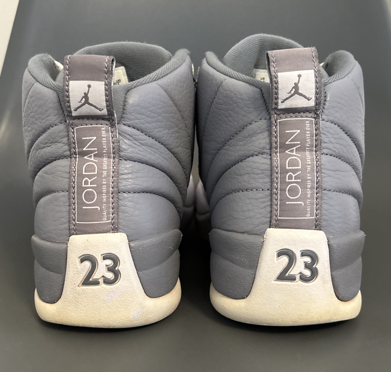 Air Jordan 12 Stealth White And Gray Men’s Size 9.5
