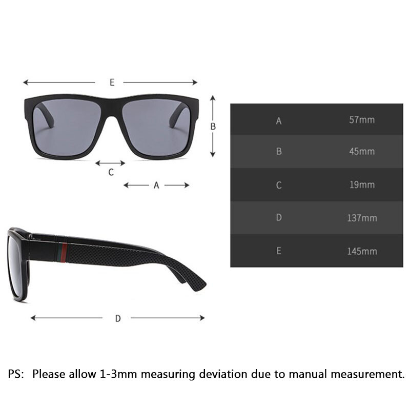 Men Classic Square Polarized Sunglasses Outdoor Driving Shade Glasses UV400 New