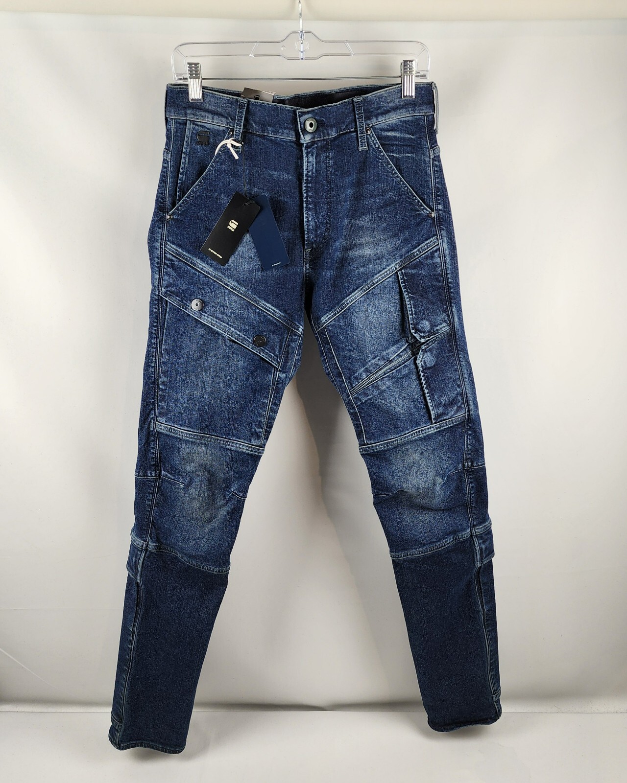 G Star RAW Jeans Mens 30×32 Blue AirBlaze 3D Skinny Leg Super Stretch Denim NWT