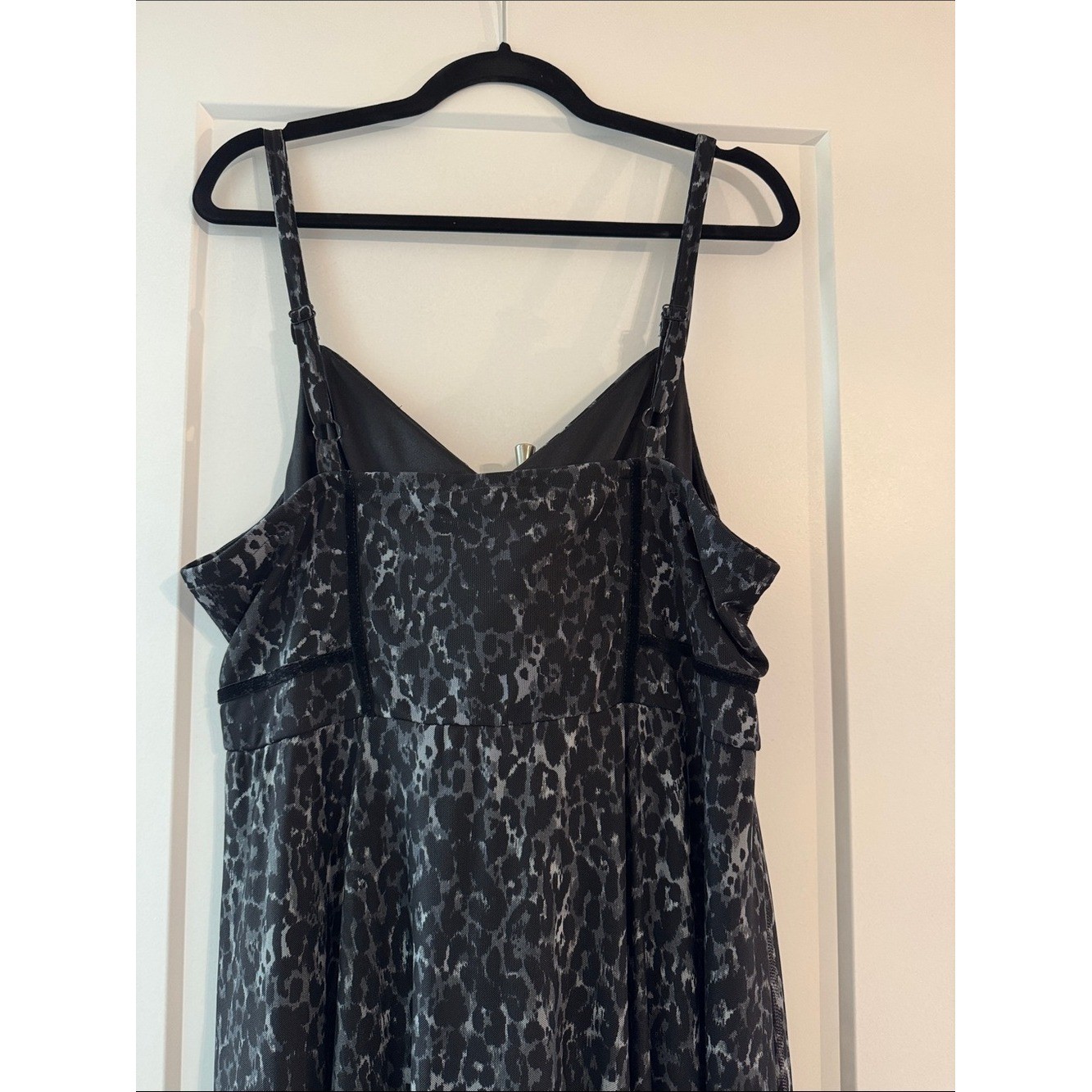 torrid Charcoal Leopard-Print Midi Dress