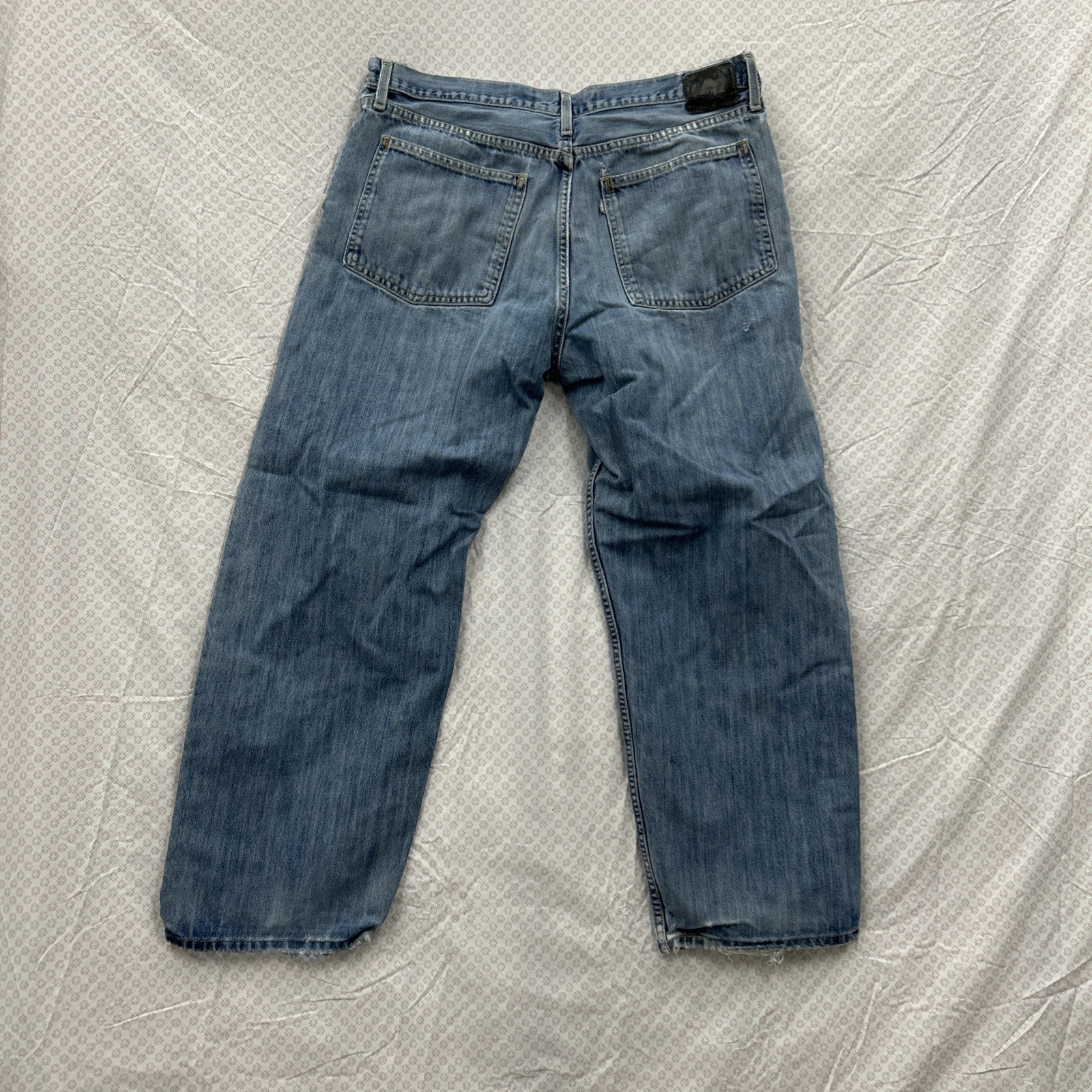 Vintage Distressed Levi’s Y2K Low Loose Silver Tab Blue Jeans Baggy Mens 38 X 32