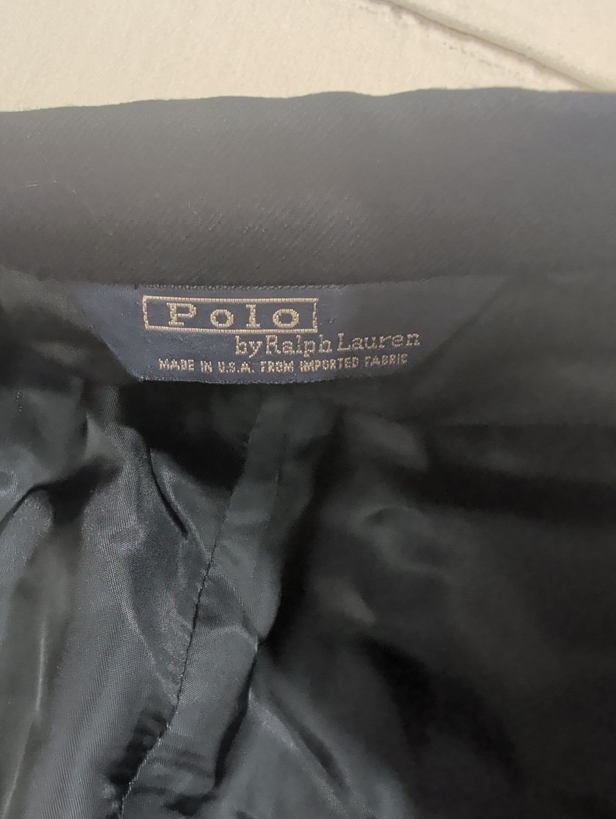 Polo Ralph Lauren Soft Wool Gold Button Mens 42R Navy Blazer USA