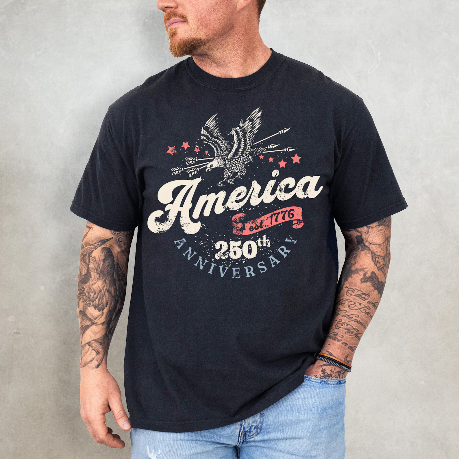 250th Anniversary USA Shirt – Retro 4th of July Comfort Colors T-Shirt, America