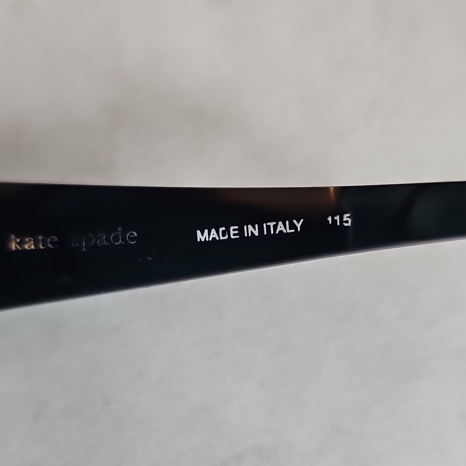 Kate Spade 01C8 Oversized Black Plastic Women’s Sunglasses Gray Gradient 115mm