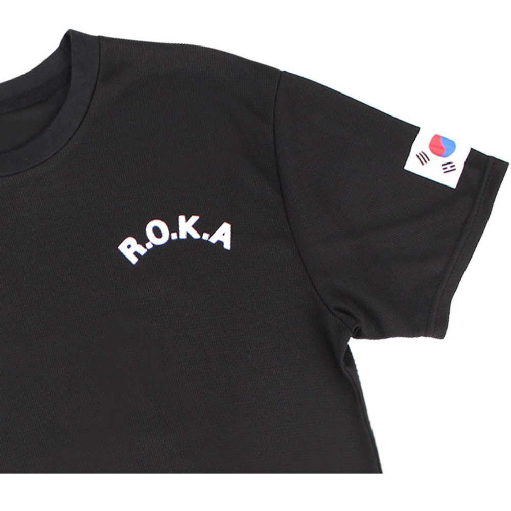 KOREA Army T-Shirt (R.O.K.A) | ROCATI Cool Dry Black Tee | S–4XL | 7 Colors