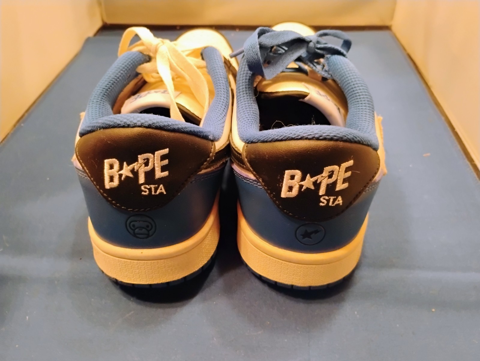 INDIGO STUDIOS BAPESTA LA V2 MEN’S 9.5 CUSTOM TRAVIS SCOTT FRAGSTA INSPIRED LOW