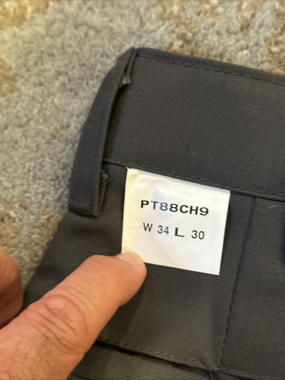 Red Kap Men’s Industrial Cargo Pant Gray 34×30 #pt88ch9 NEW