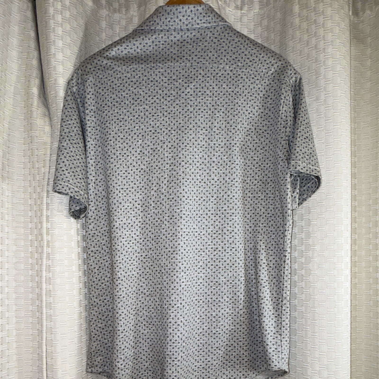 Cremieux Classics Men’s L Gray/Blue 100% Supima Cotton Button-Up Shirt