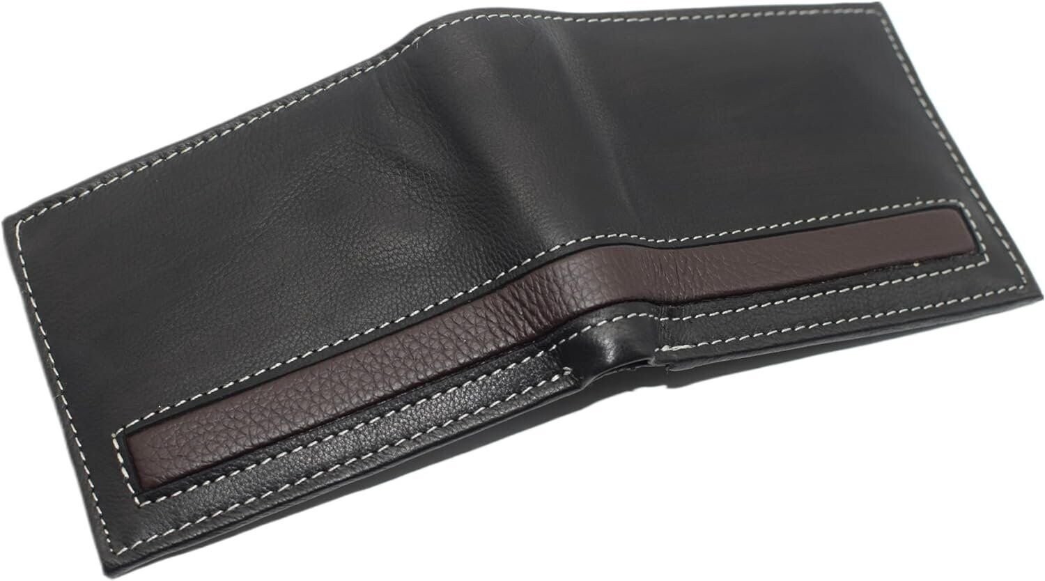 Cavelio RFID Real Leather Wallets for Men – Bifold Removable ID Holder Men’s…