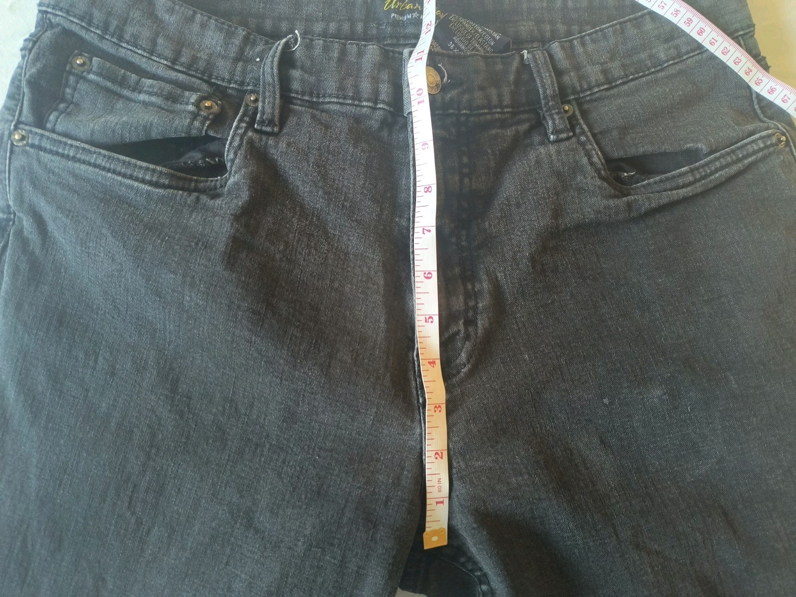 Urban Star Men’s Jeans 36/34 Estilo Black READ