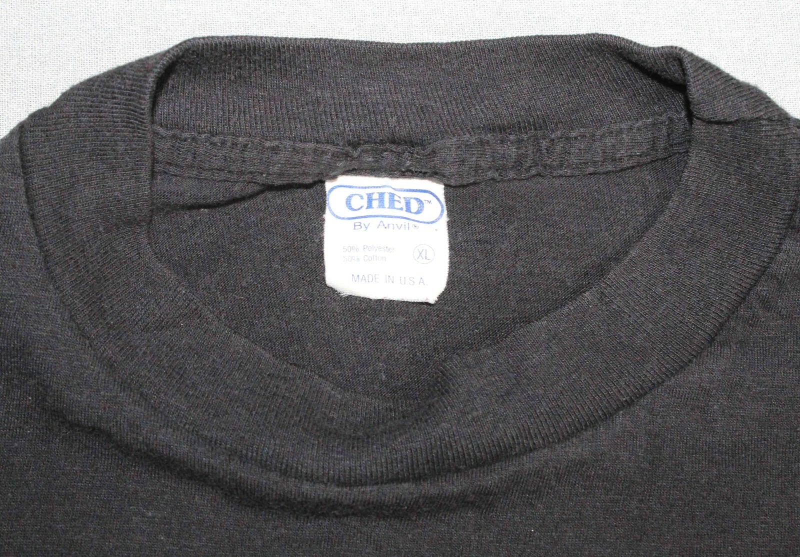Vintage 80s Ched By Anvil “I Want Beer” Black Cotton T Shirt USA Men’s Size Med