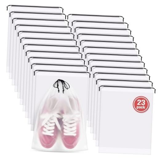 Pack Shoe Bags for Travel, 11.8″ x 15.7″ Waterproof Travel Shoe Bags for 23