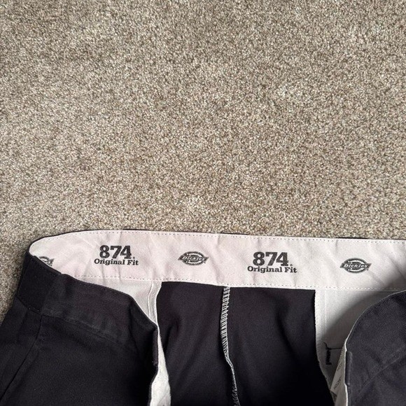 BLACK DICKIES 874 ORIGINAL FIT TROUSERS