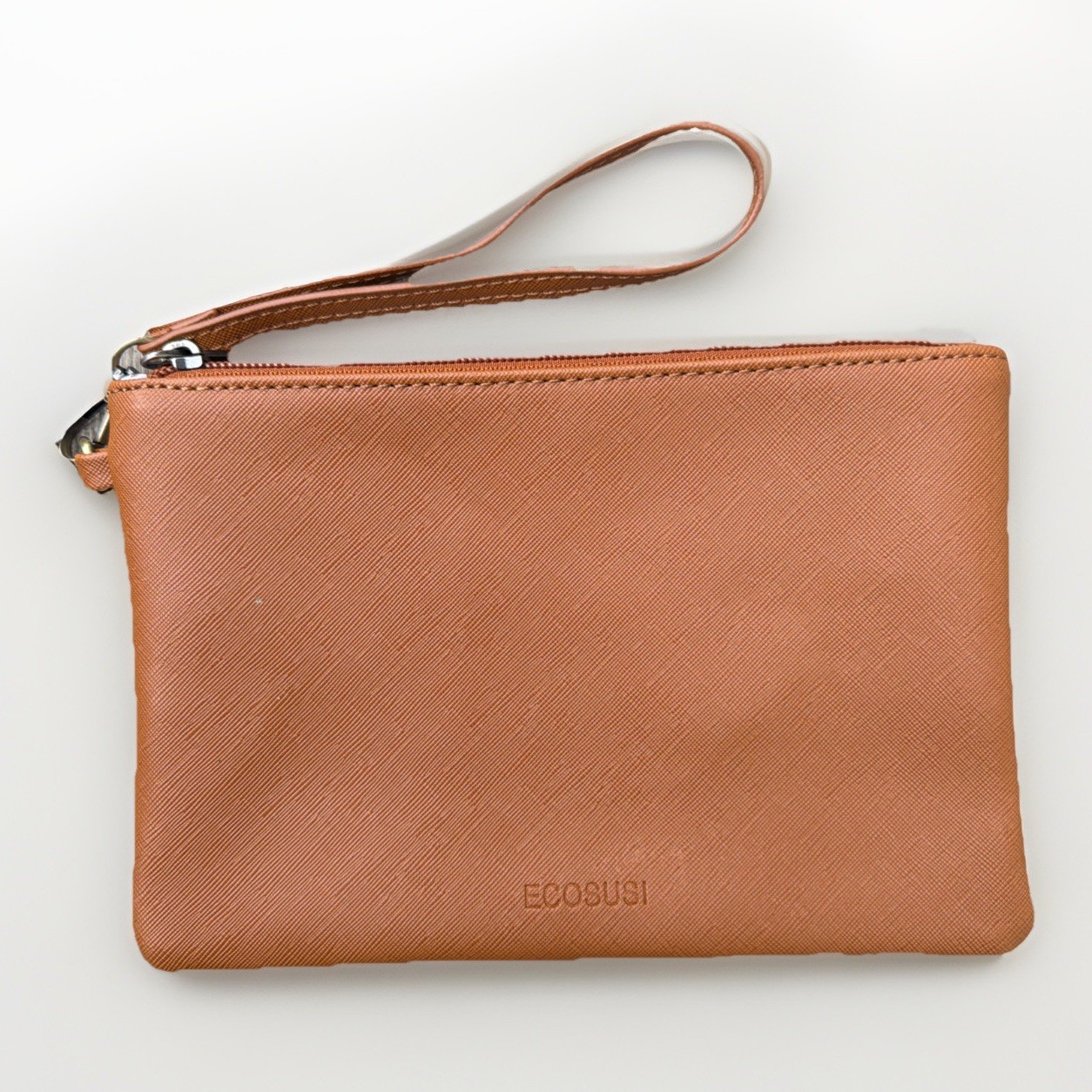 ECOSUSI 15.6 Laptop Tote Bag Vegan Leather Work Satchel Briefcase Brown NWOT