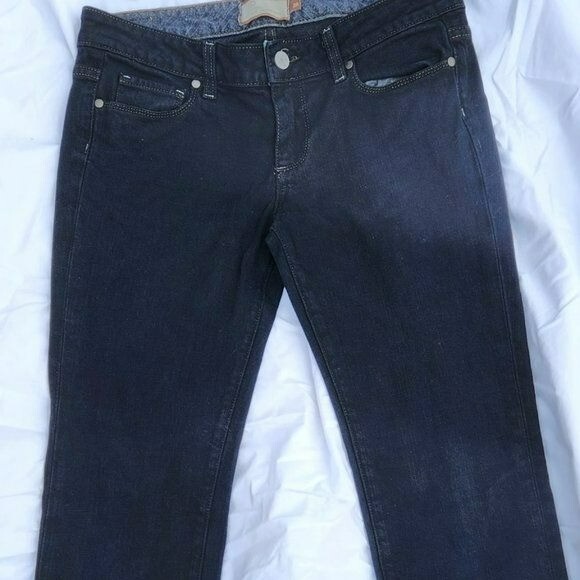 Paige Premium Denim “Blue Heights” Jeans Low Rise Straight Leg Style 0255-0001