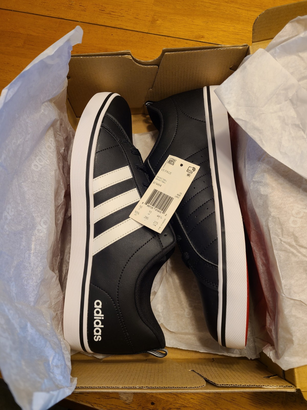 Adidas VS Pace Casual Black B74494 10.5″