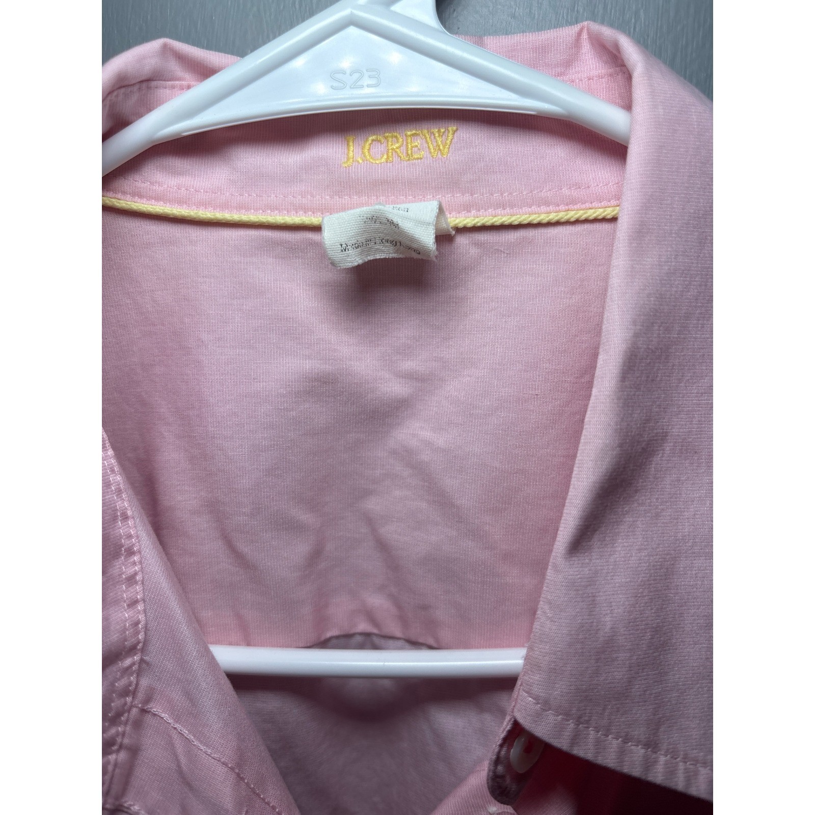 J.Crew Womens Pink Long Sleeve Button Down Tailored Cotton Blend Shirt