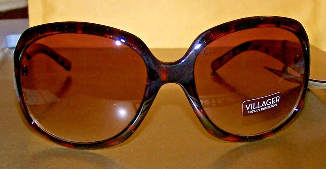Claiborne – VILLAGER Sunglasses – #83035 TORTOISE W/ BROWN LENSES 100% UV PROT!