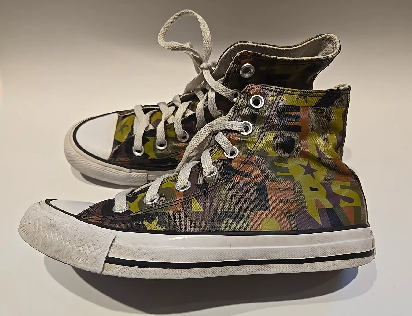CONVERSE UNISEX CTAS HIGH TOP CAMO SNEAKERS 168713F 5 MEN * 7 WOMEN * EU 37.5
