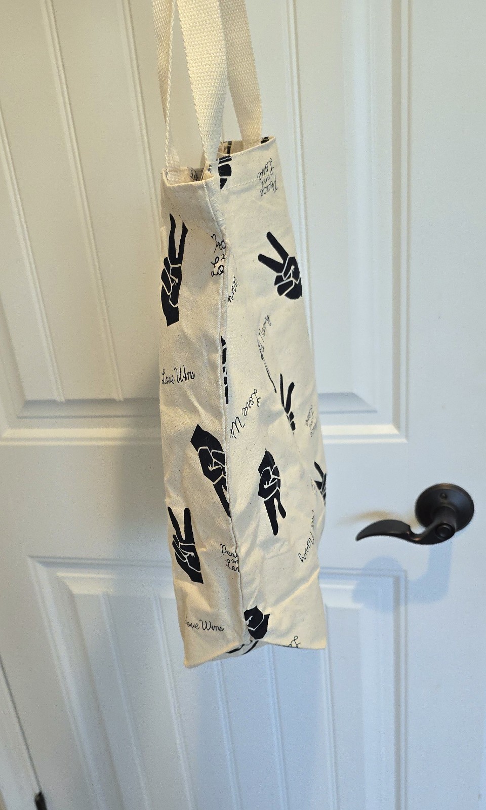 Old Navy Peace Tote Bag – Recycled Material – NWT