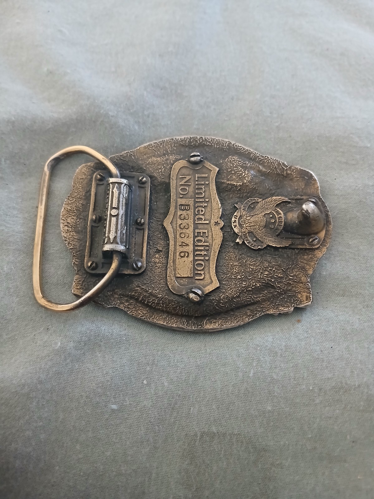 1787-1987 Vintage Belt Buckle. 200th Anniversary Edition 5oz’s Solid Bronze