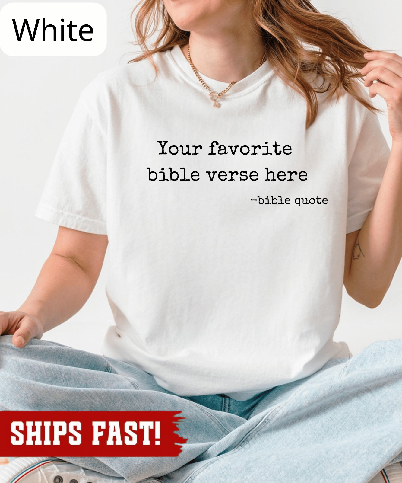 Personalized Christian Gift, Custom Bible Verse Shirt