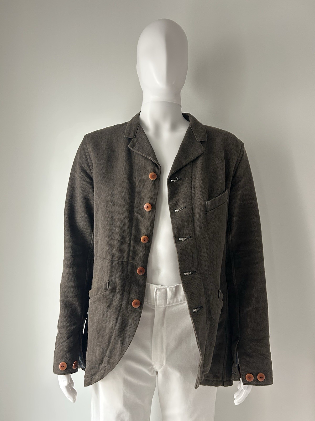 Mister Freedom MFSC Faro Sack Coat 42 HBT Gun Powder Troy Blanket Japan