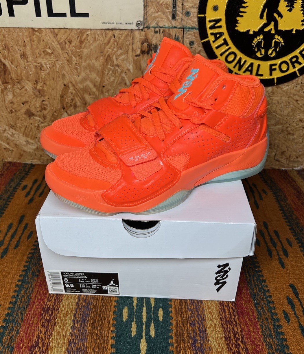 Nike Air Jordan Zion 2 Hyper Crimson Basketball Men’s Size 8 DX5423 841