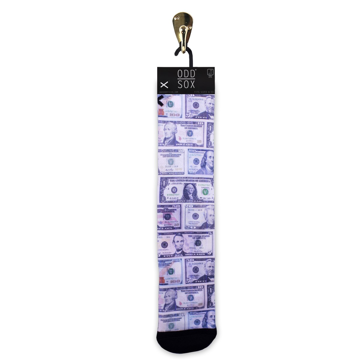Odd Sox Cash Money Funny Novelty Socks Adult Large