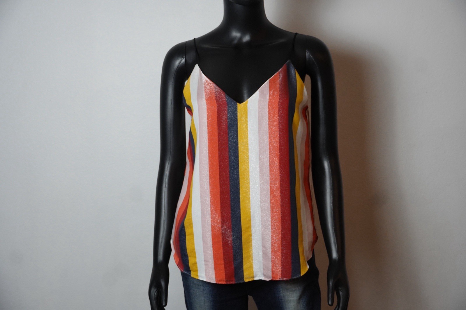Express Womens Small Multicolor Stripe Cami Tank Top Boho Festival Summer