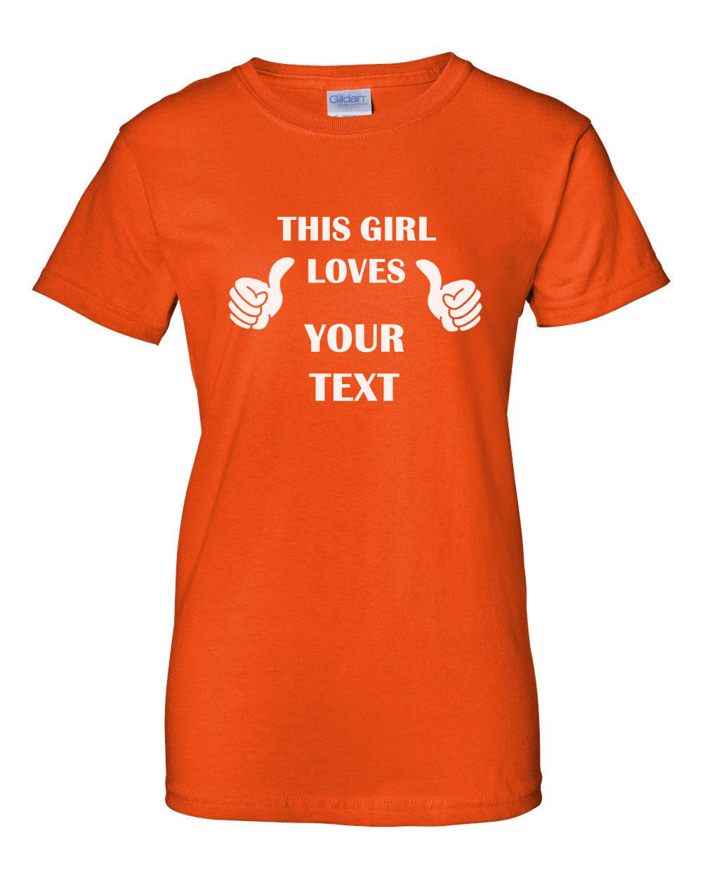 This Girl Loves Custom Text Shirt Womens Funny Personalized Tee Gift For Her