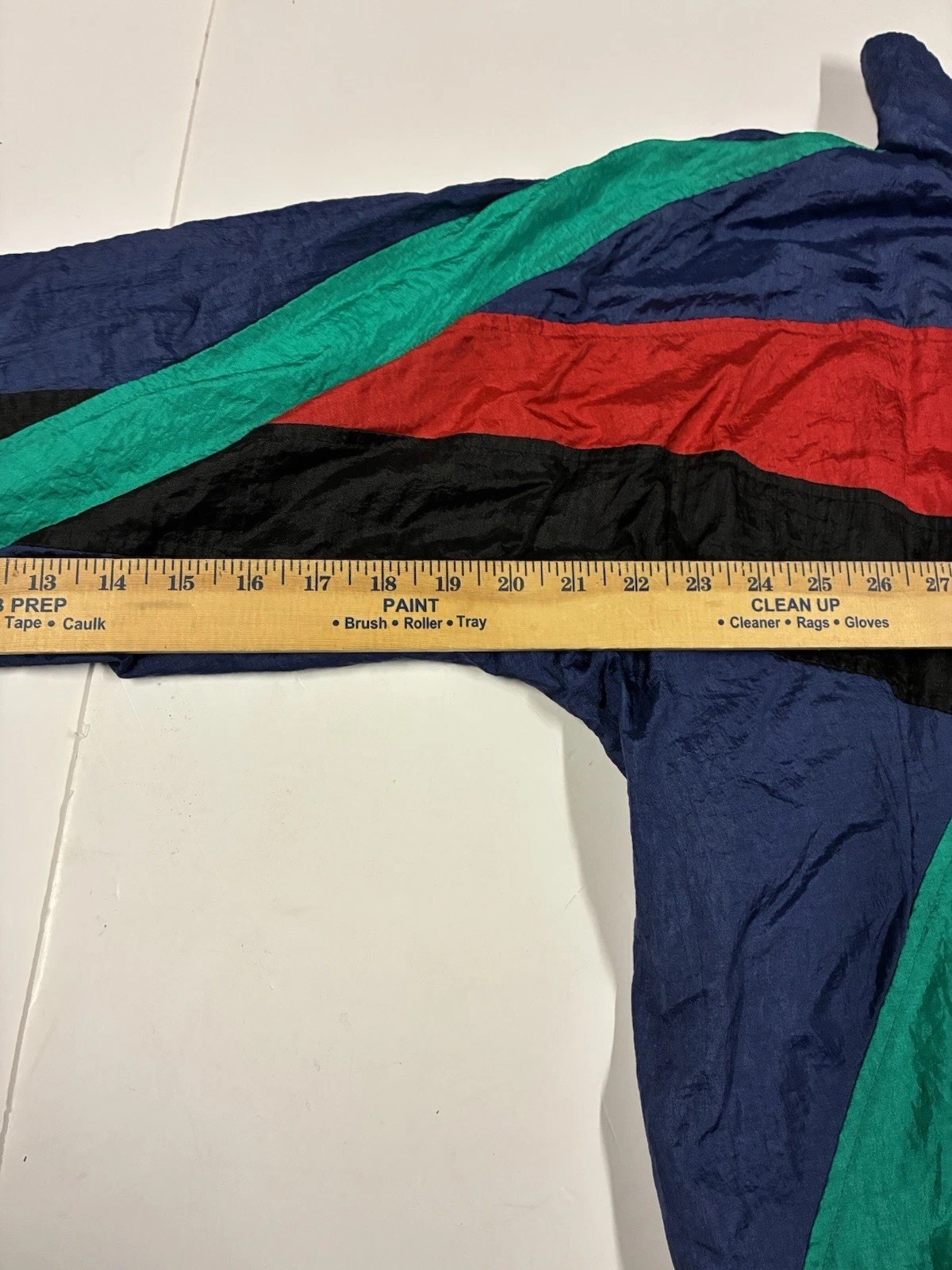 Vintage 90s Blazer Windbreaker Jacket Women’s (Size M) Teal Green/Navy Blue /Red