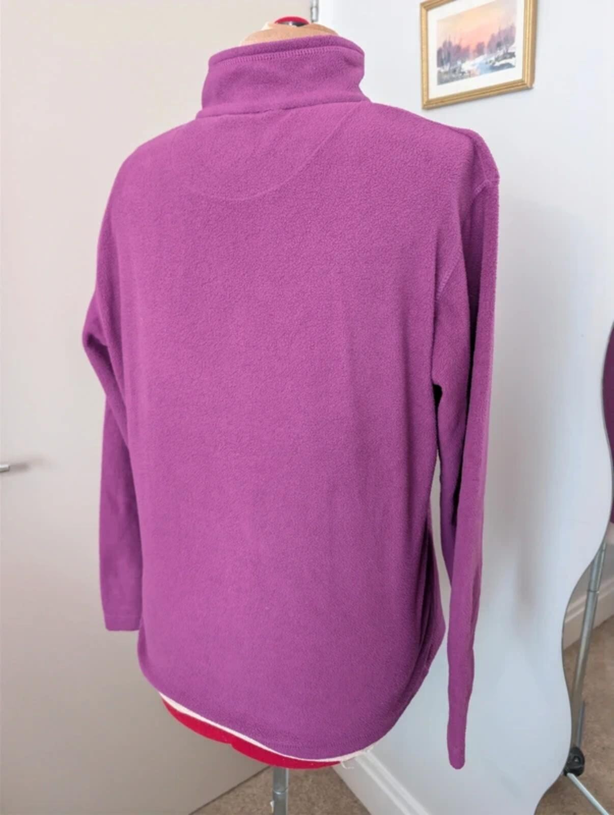Regatta UK 14 Polyester Fleece Gorpcore Magenta Violet Outdoor Hiking Layer Warm