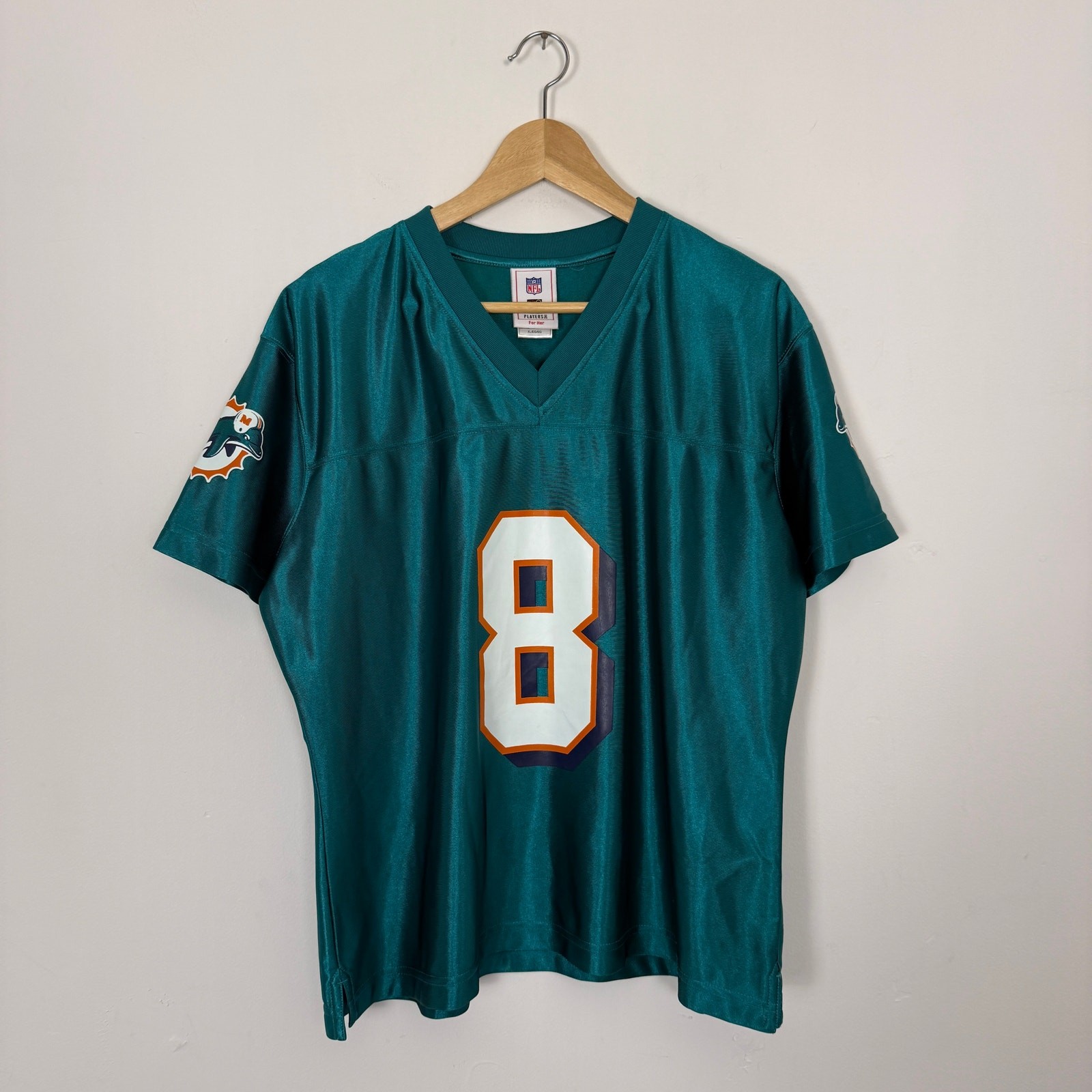 Vintage Y2K Womens Miami Dolphins Daunte Culpepper NFL Football Cropped Jersey