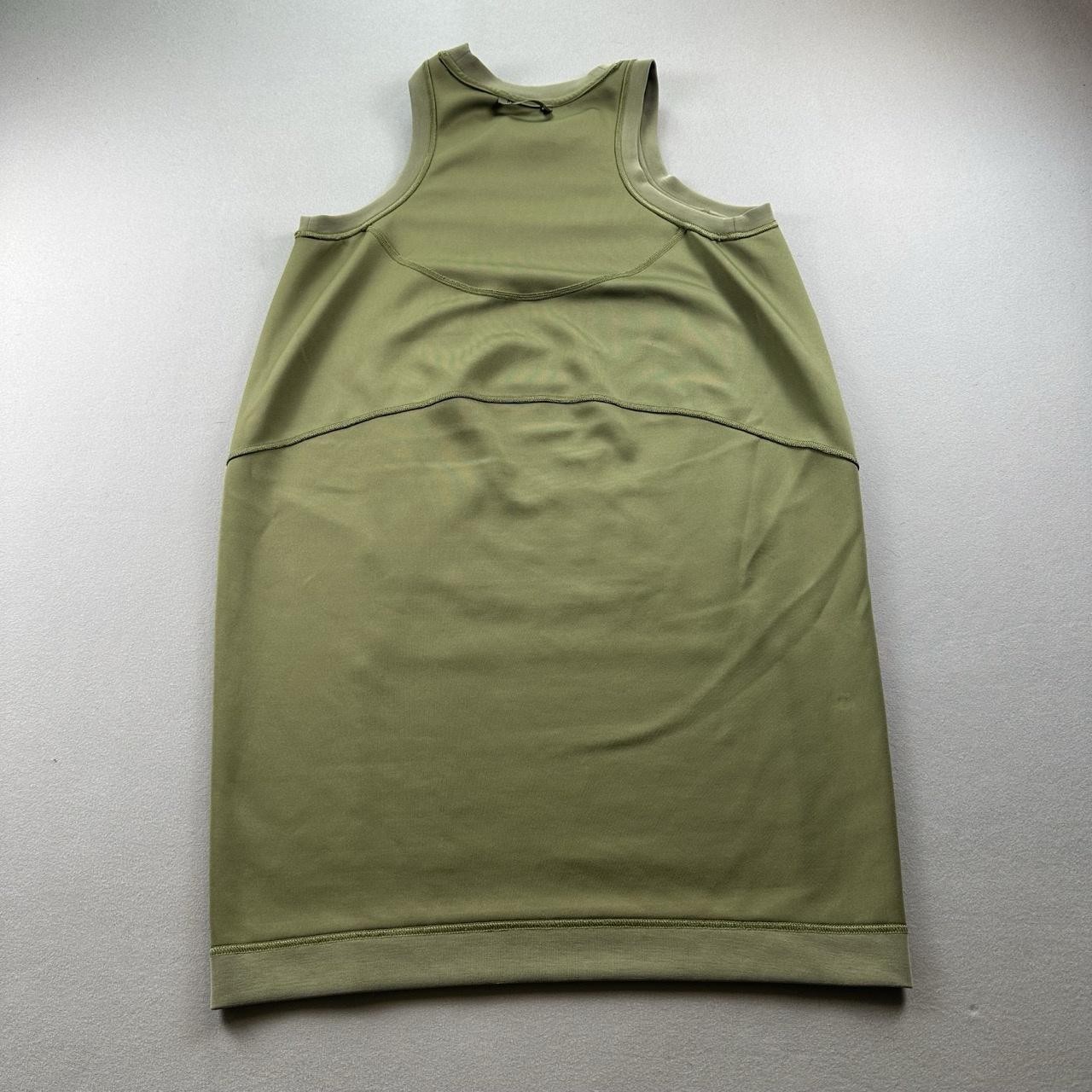 Lululemon Dress Womens 6 Olive Green Bronze Softstreme Back In Action Athletic
