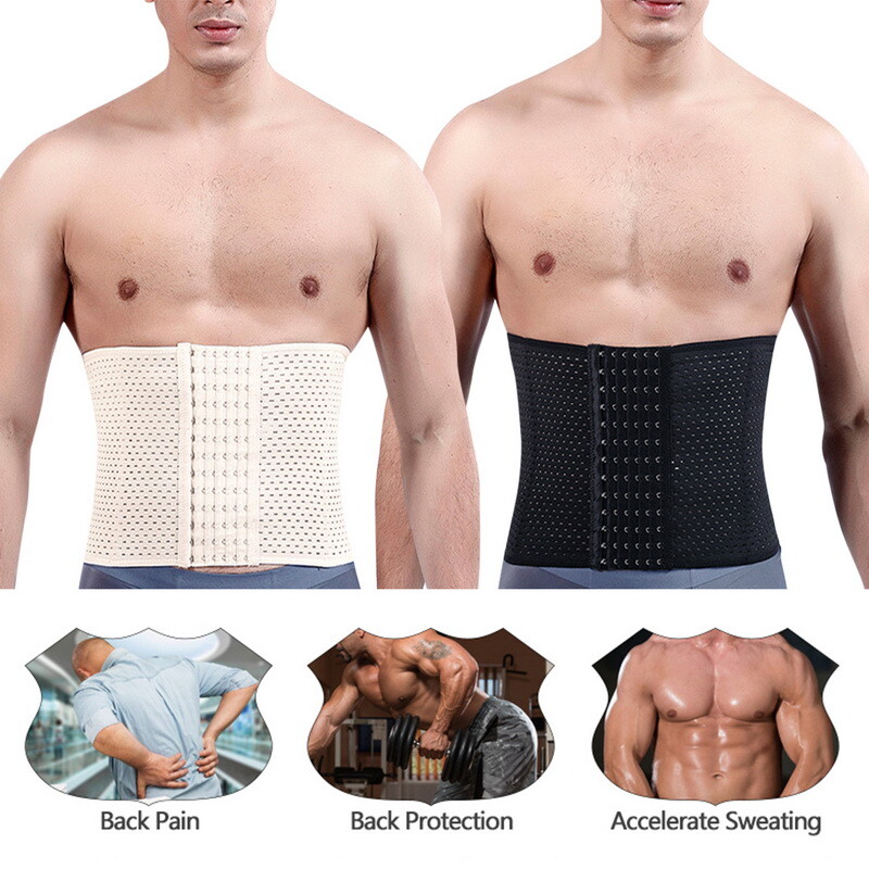 Fajas Para Hombre Corsé Shaper Adelgazar Reductoras Abdomen Faja De Ejercicio US