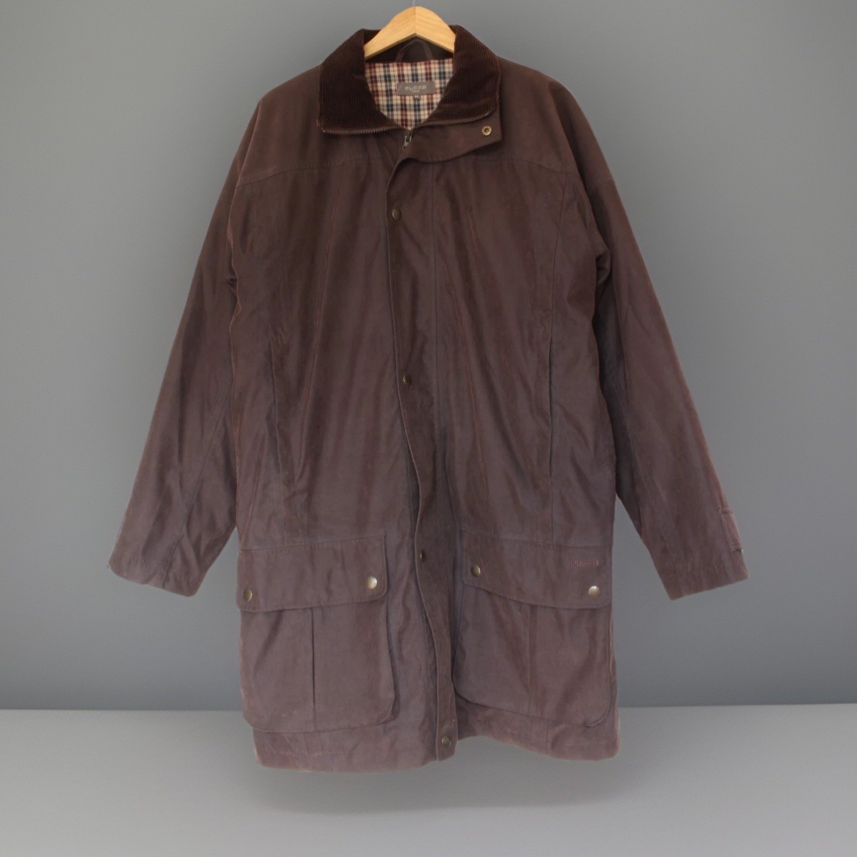 Puffa Country Field Jacket Mens Medium Brown Work Waterproof Liner Outdoor