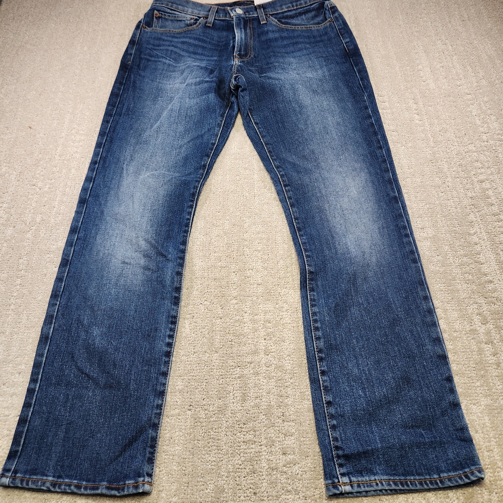 Lucky Brand Jeans Men 32×30 READ* 121 Slim Straight Stretch Denim Dark Wash