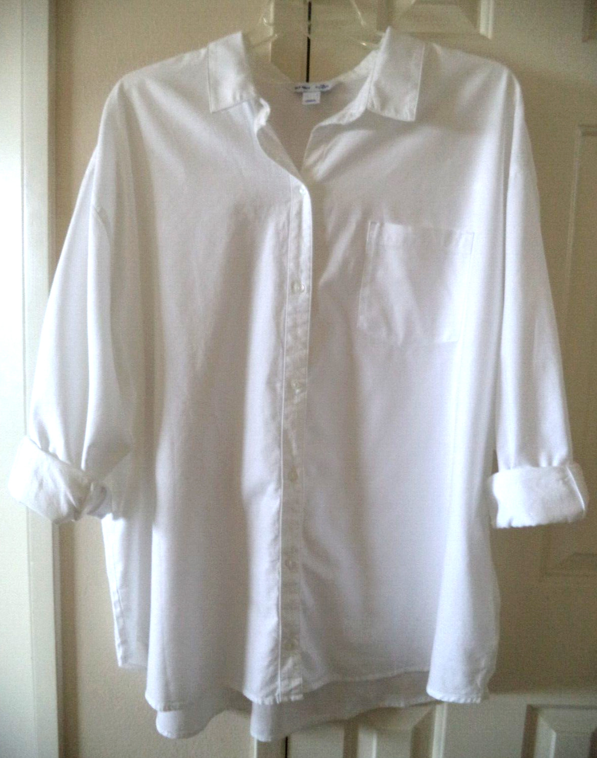 Old Navy White Classic Oxford Cloth Relax Buttondown Shirt 2XL 3X 22 24 XXL 2X