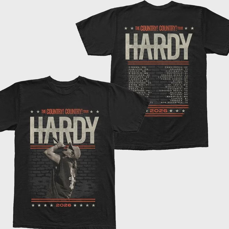 Hardy Country Country Tour 2026 T-Shirt, Gifts For Fans