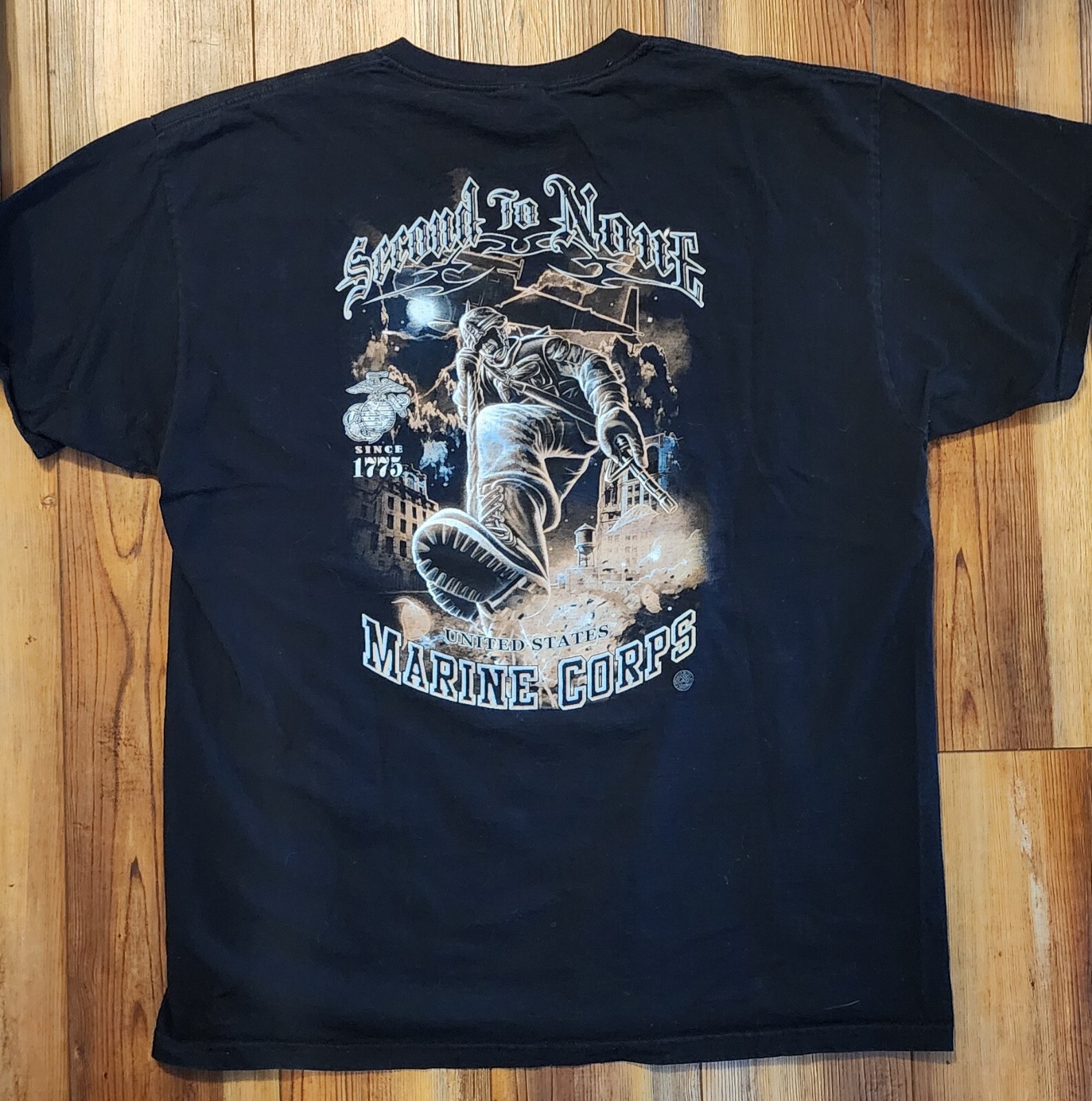 United States Marine Corp – Second to None Black XL T-Shirt