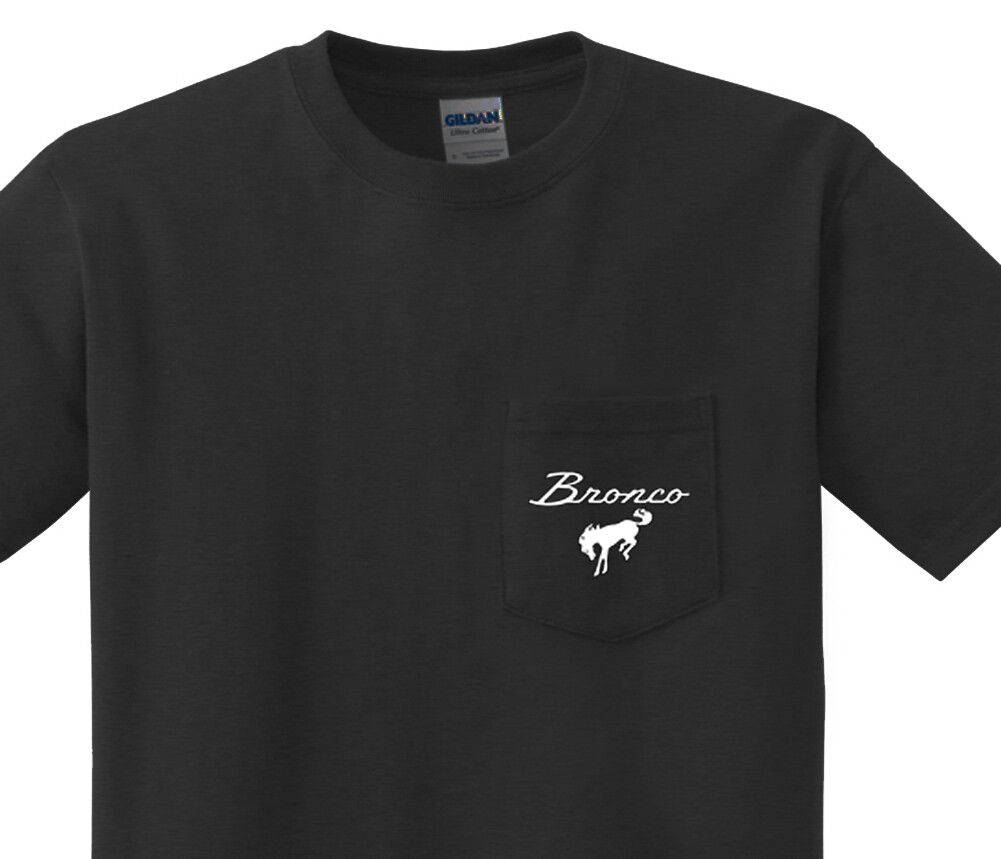 Mens Pocket T-shirt – Ford Bronco Clothing Apparel Gifts Dad
