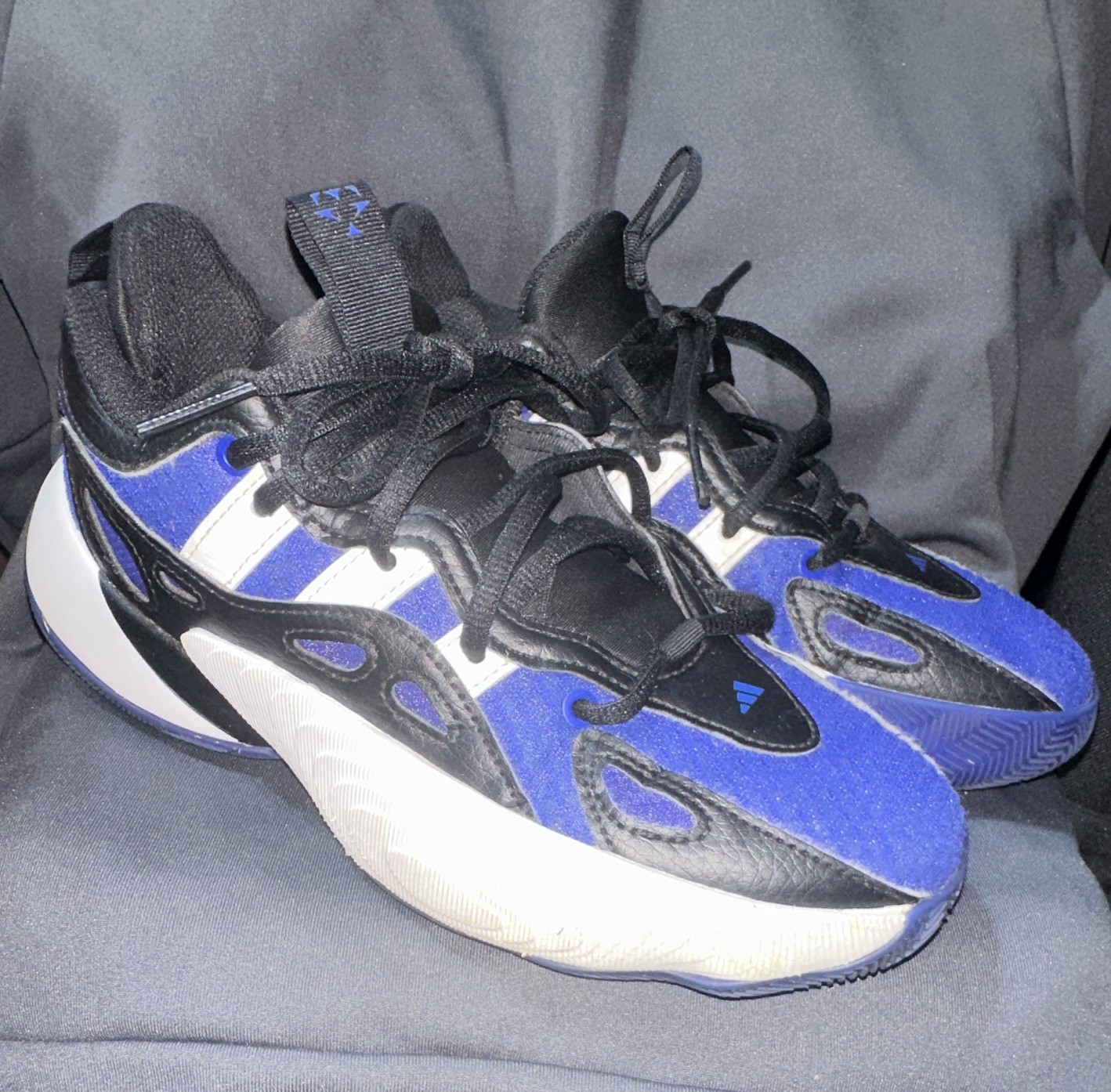adidas Ozelia Unisex Kids Athletic Sneakers Blue/Black/White US 5 EU 37 1/3
