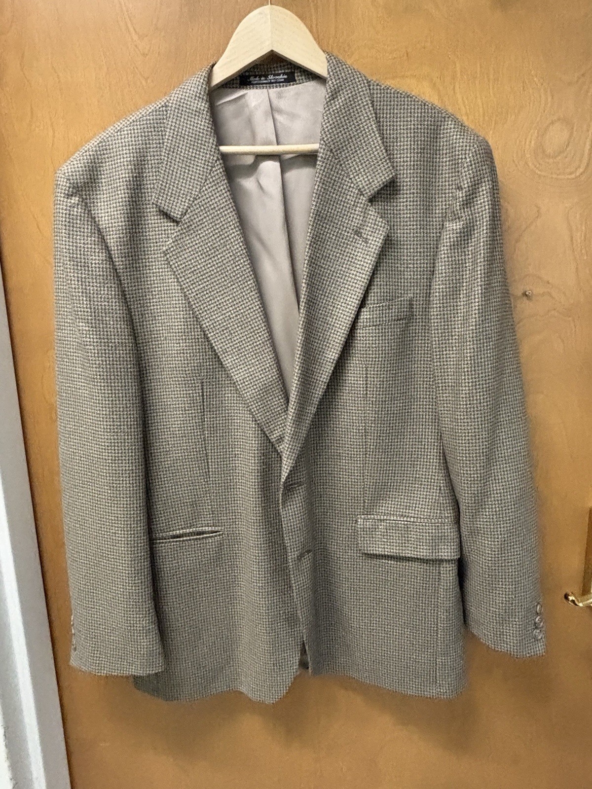 Tailors Row By Deansgate S&K Custom Tailored Gray Blazer Suit Jacket Mens 40R