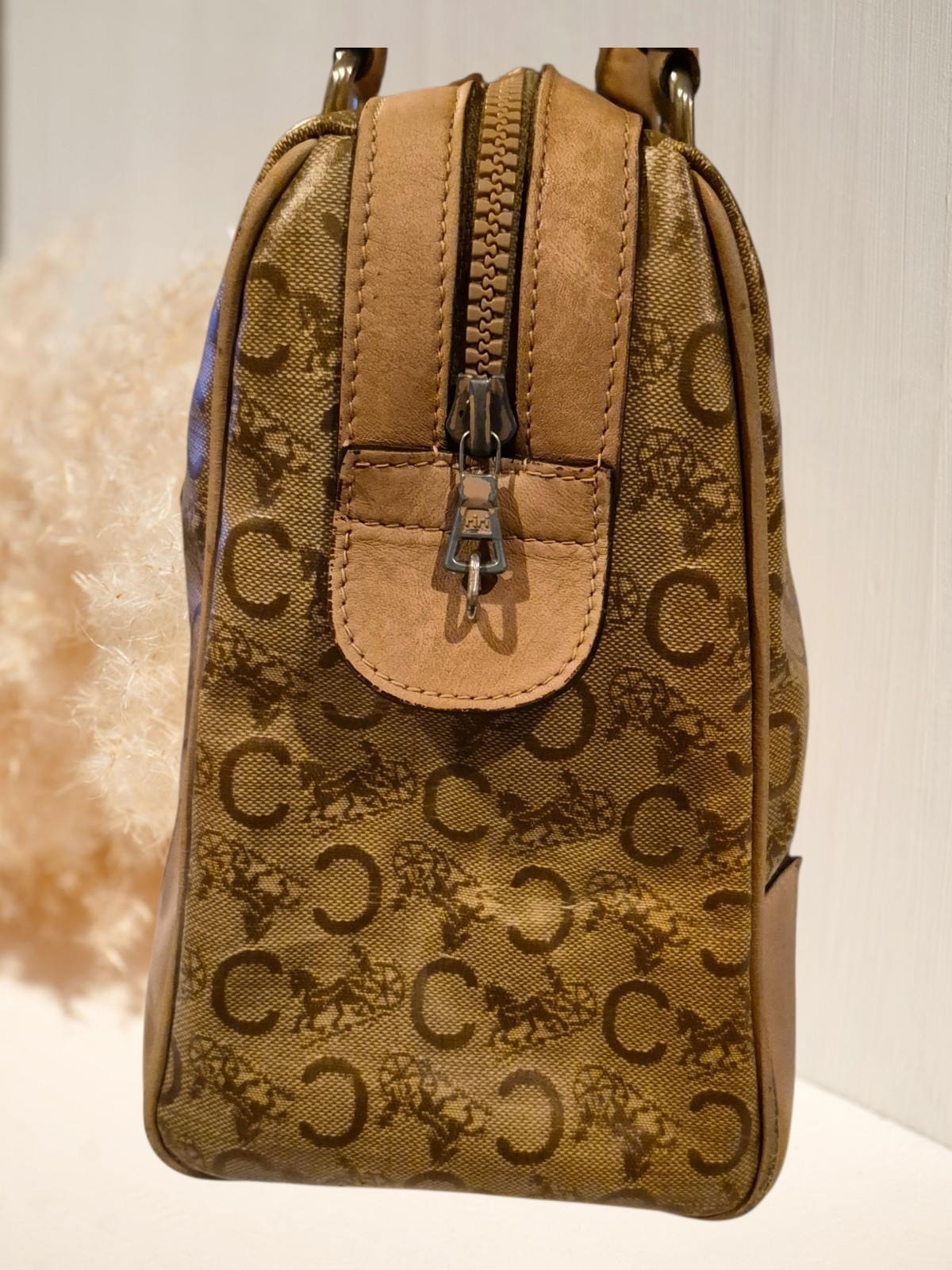 Vintage CELINE C Macadam Boston Bag
