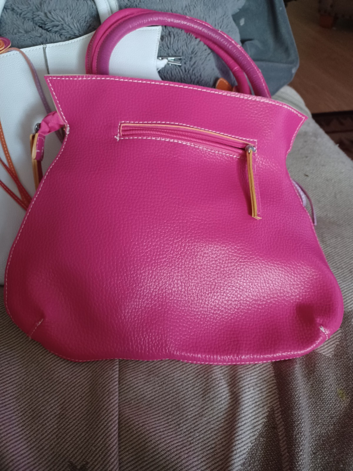 Mellow World Aster 3D Flower Tassel 100% Vegan Leather Pink Handbag Purse