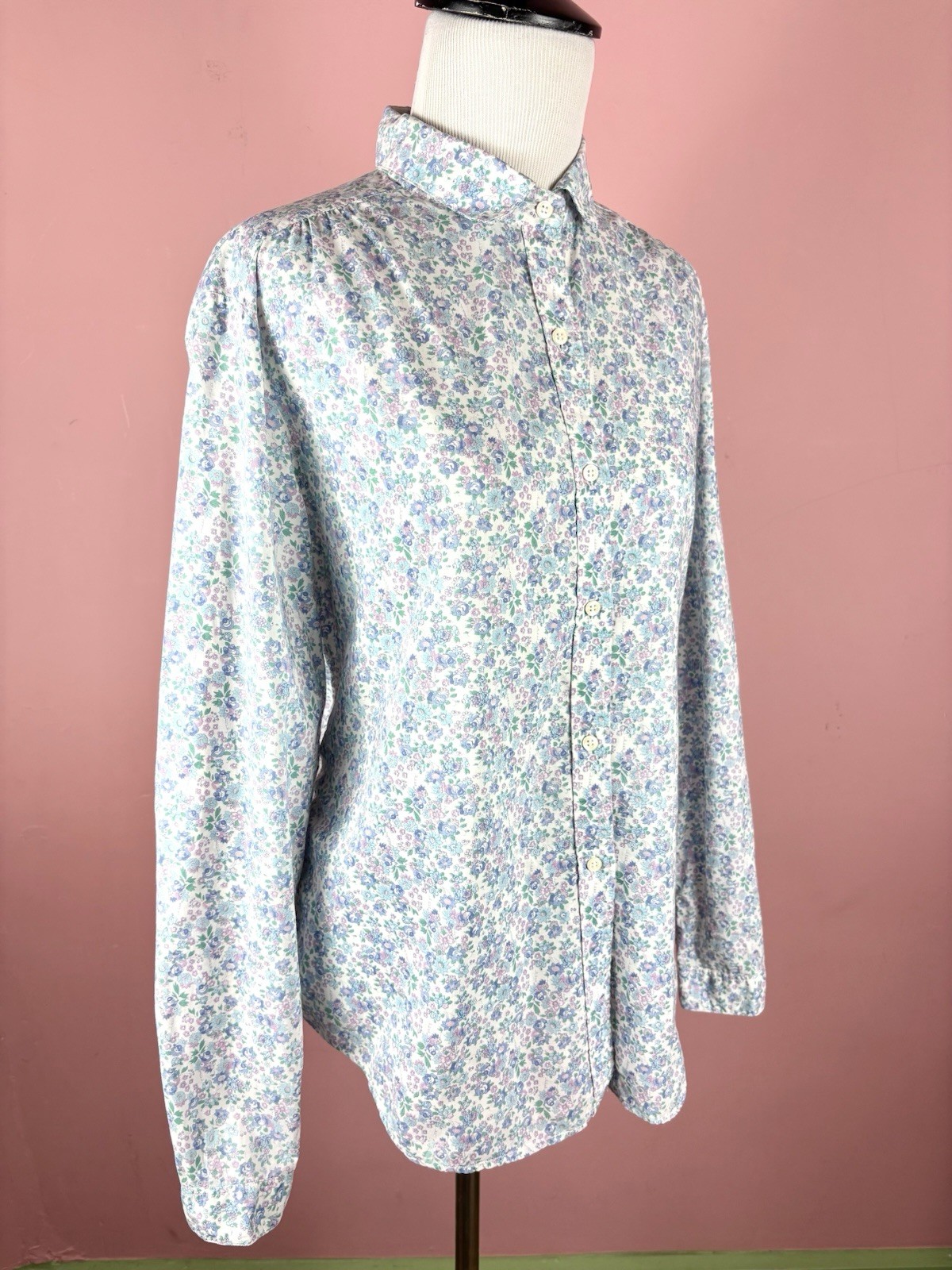 Vintage LL Bean x Liberty of London Floral Shirt Top Button Up Blouse Size 18 XL