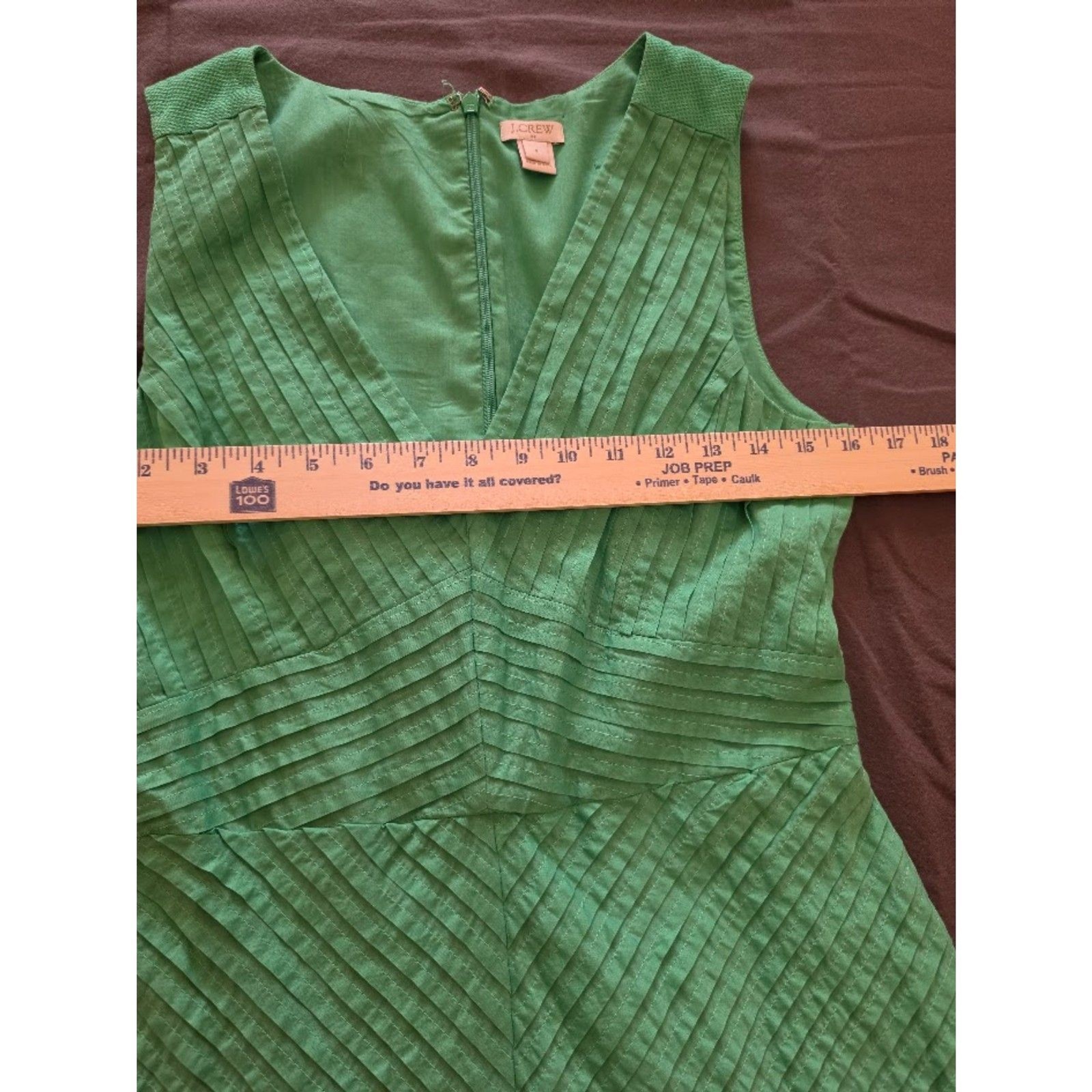 J.Crew Factory chevron pleated size 6 dress