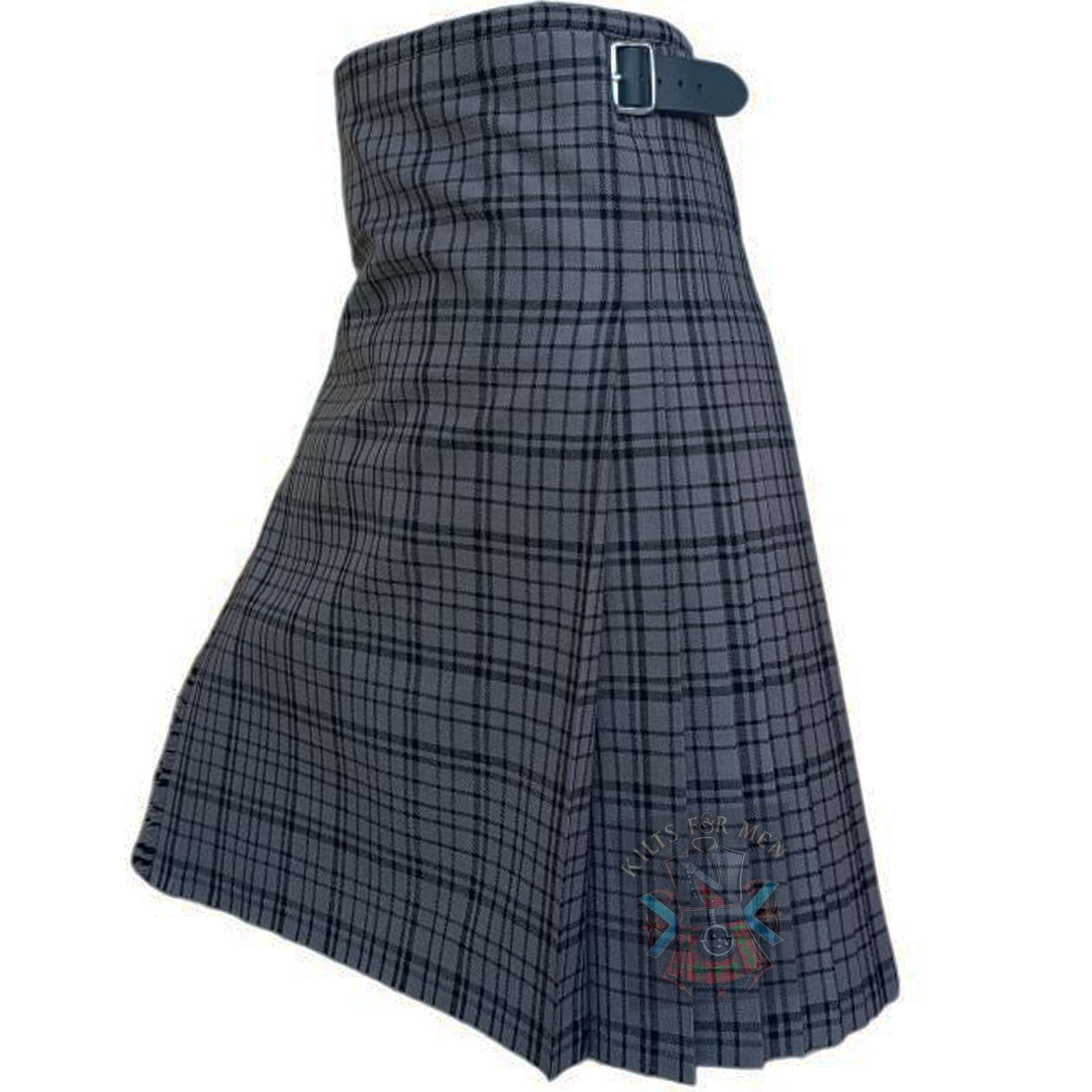 Clan Black Dark Shadow Tartan Kilt Scottish Traditional Kilt Custom Made Waist